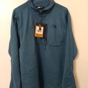 Northface Lg long-sleeved mallard blue thermal shirt
